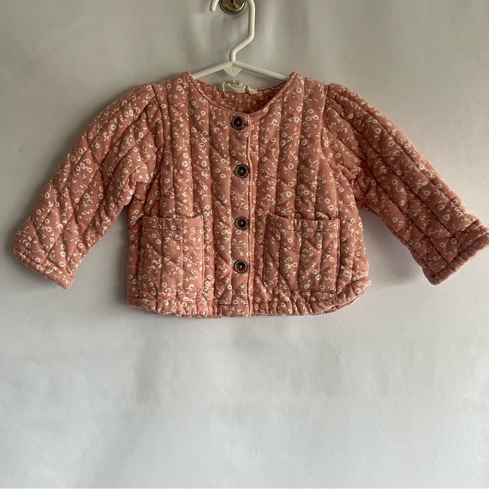 Jessica Simpson Pink Floral Quilted Jacket - Picture 2 of 8